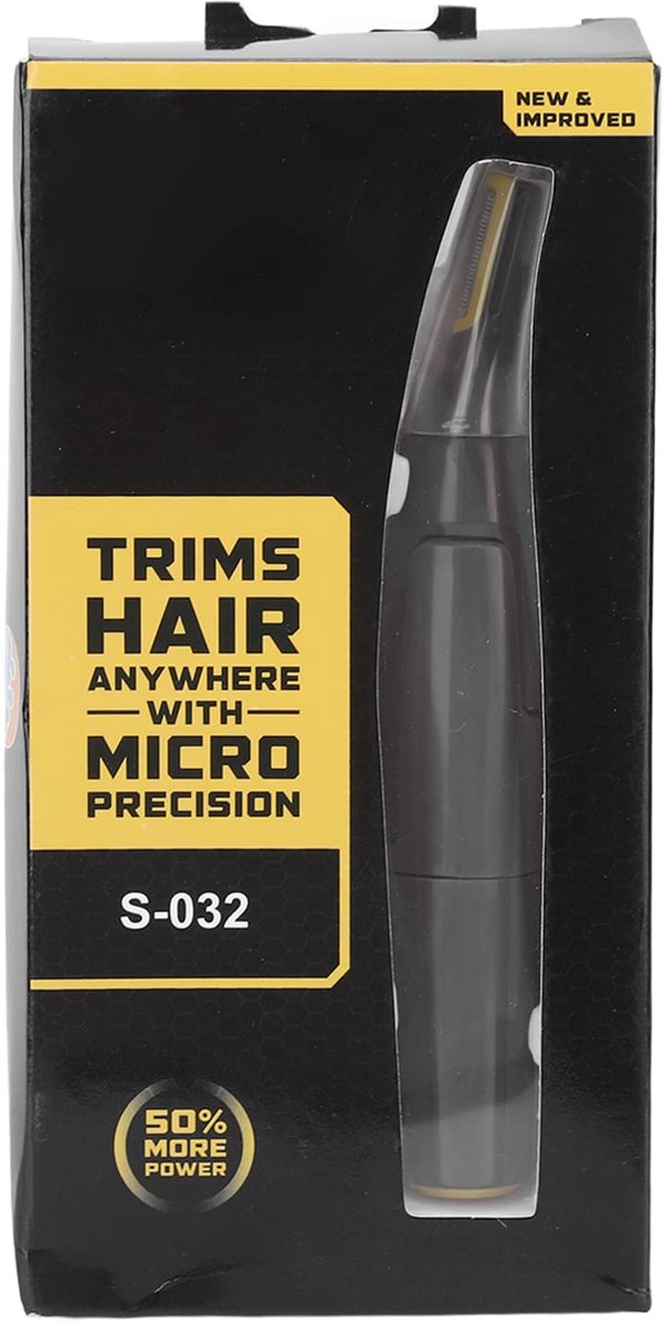 Mini Men Electric Trimmer met Afneembare Wasbare Wastheetkop, Dubbele Messen, Lage Ruis Gezichtshaarverwijderaar voor - ShopVlot