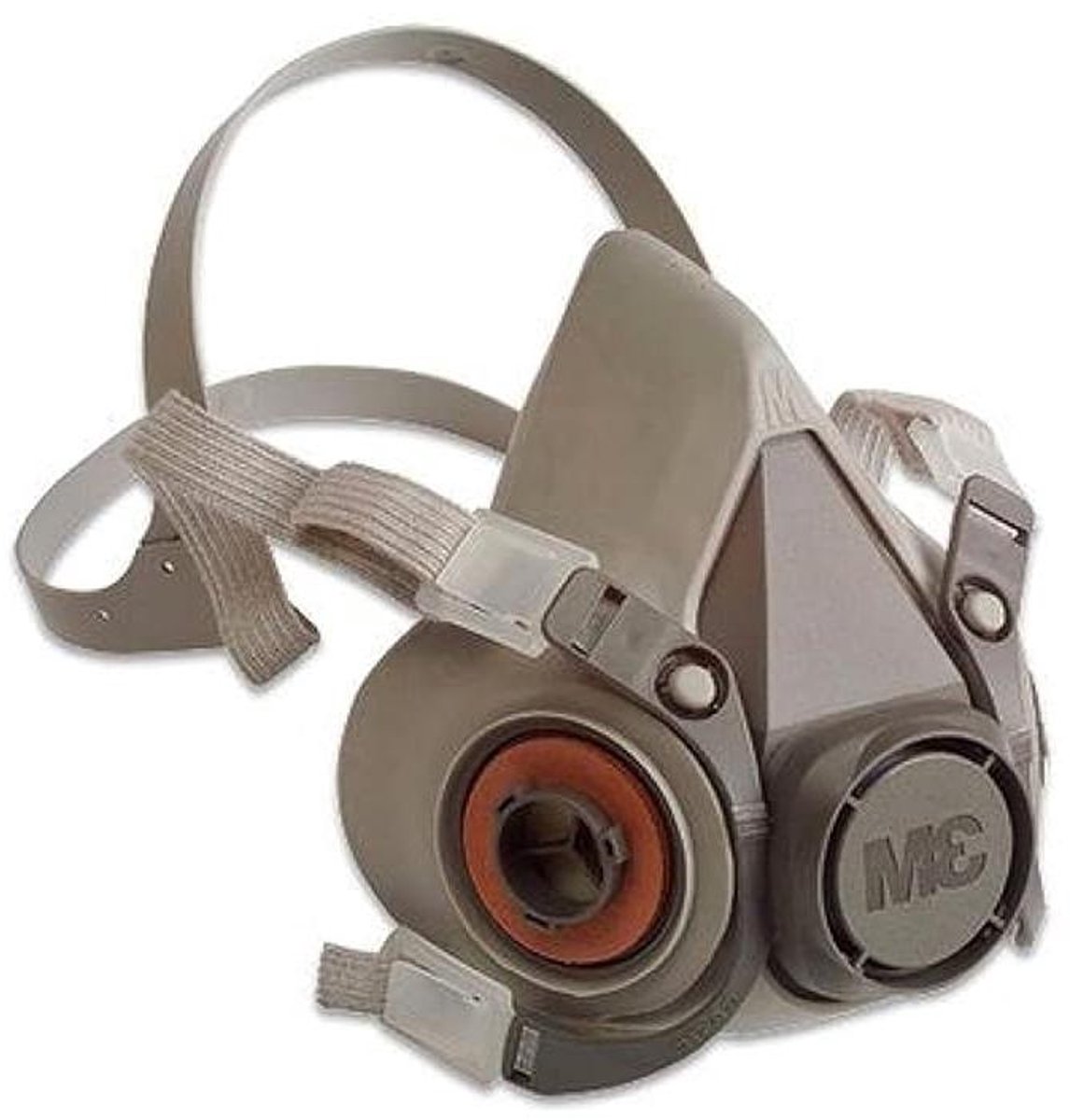 Herbruikbaar Halfmasker - Ademhalingsmasker - Veilige Werkzaamheden - Compact Lichtgewicht Ontwerp - Maat M - Grijs