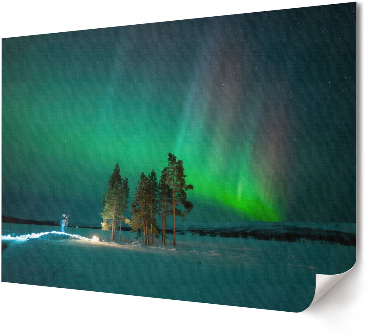 Coloray Polycanvas Wandposter - Exotische Scène, Fotografie - A4 - Blauw Motief - Rechthoek - Canvasposter - Woonkamer, Slaapkamer, Kantoor - Modern