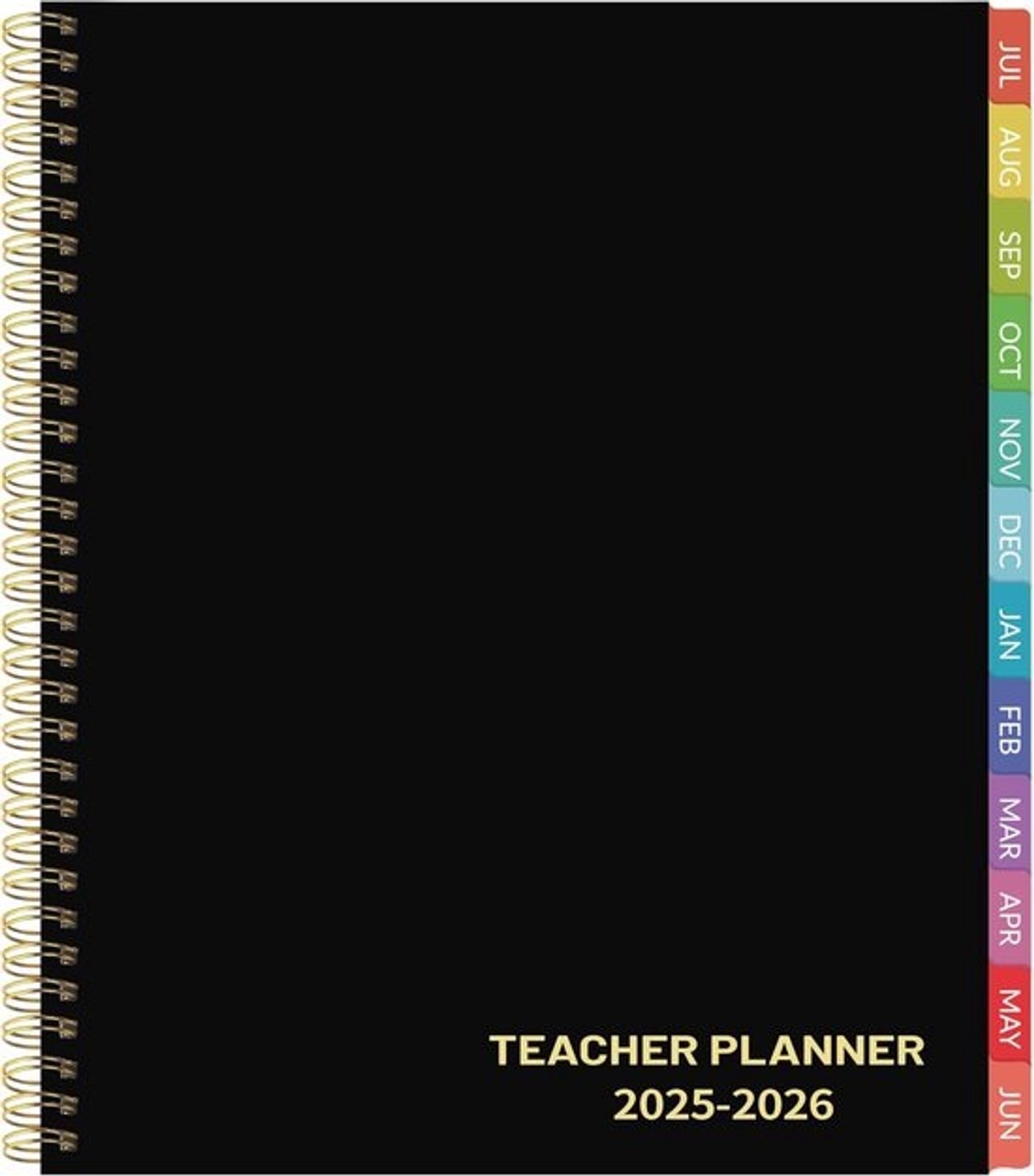 Docentenplanner - Agenda voor leerkrachten - Lessen inplannen - Academisch jaar - 8.7 x 10.8 Inch - Zwart