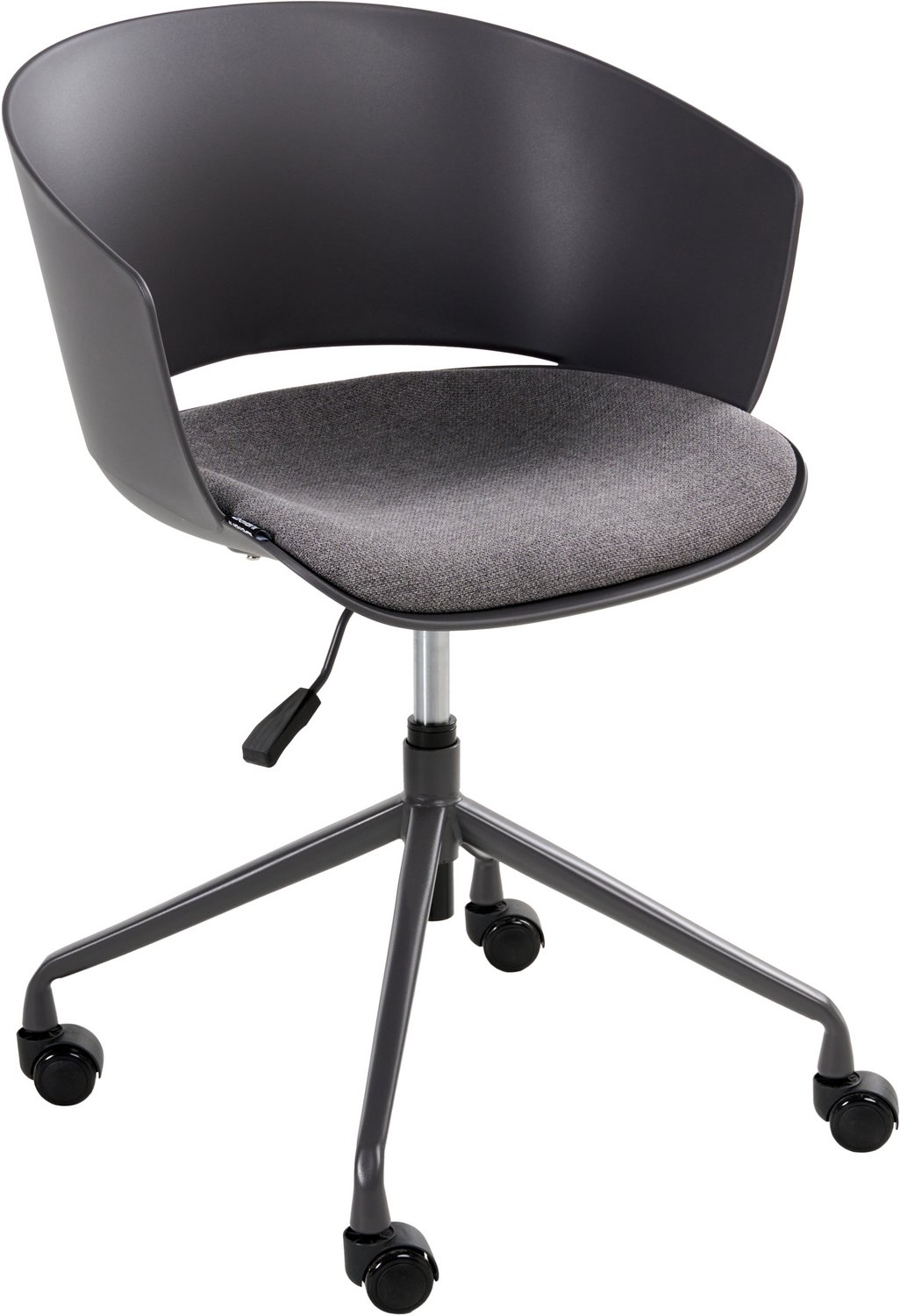 Beliani GLEEFUL - Bureaustoel - Grafietgrijs - Polyester