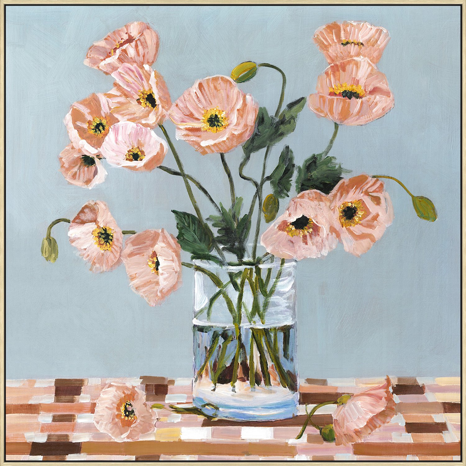 Schilderij Summer Petals 70x70cm