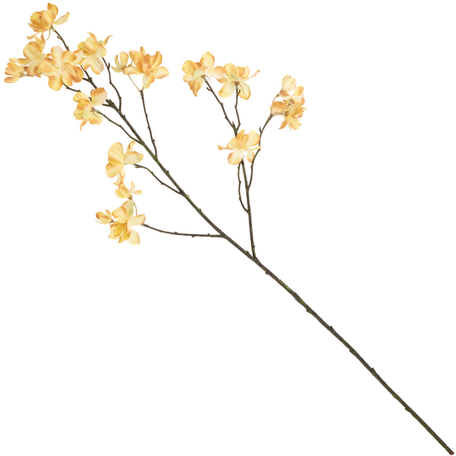 Kunstbloem kersenbloesem 82cm geel