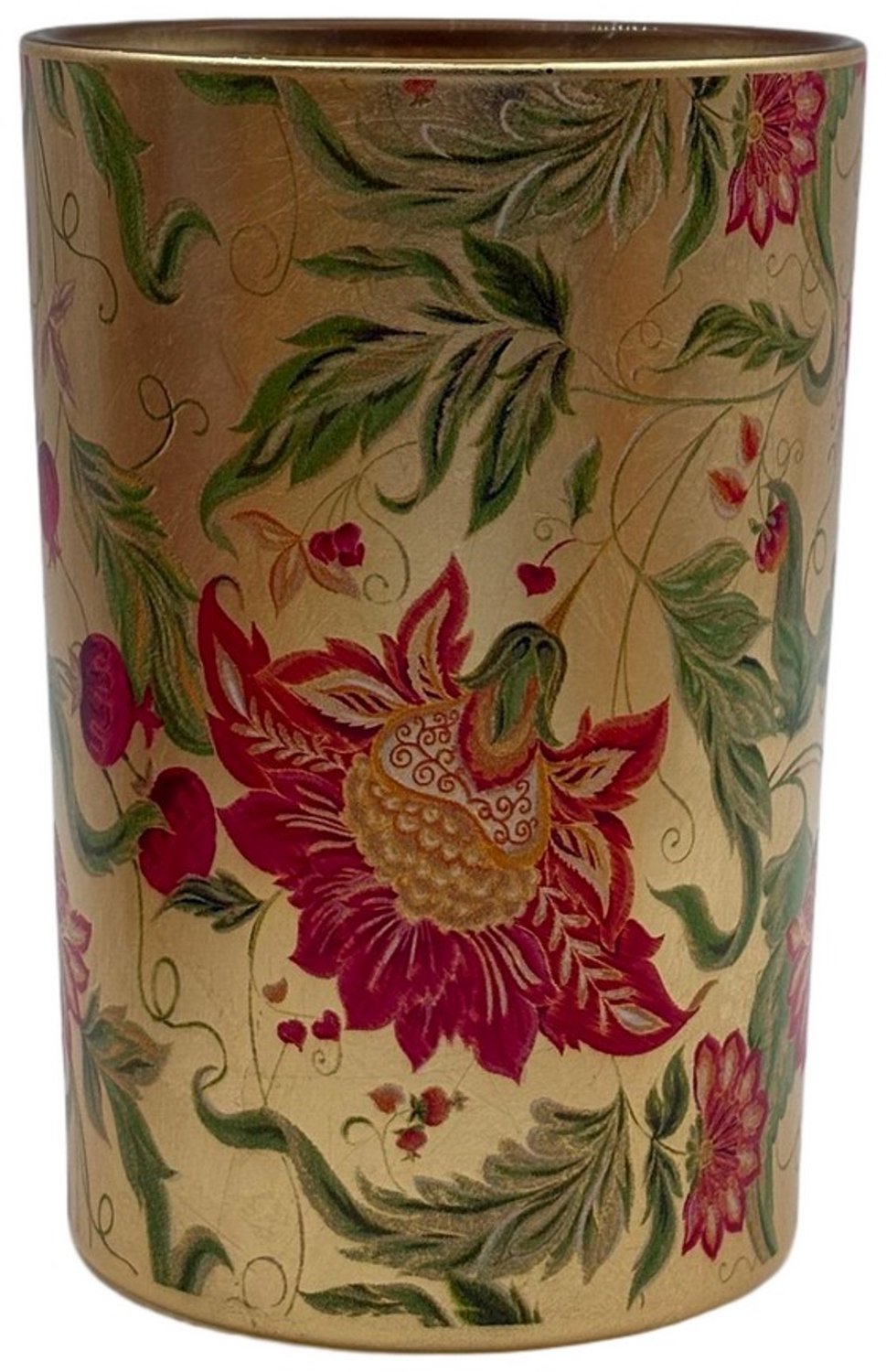 Tea Light holder gold foil C 18cm