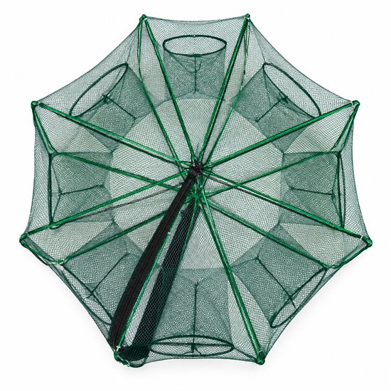 Eurocatch Rivierkreeft- en Krabbenfuik – Opvouwbaar – Ø 70 × 25 cm – Groen — afbeelding 5