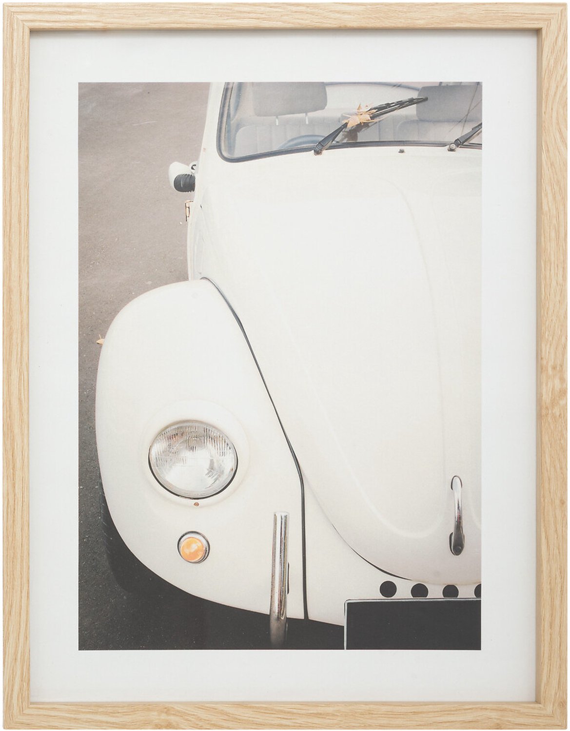 Atmosphera - Poster in retro lijst met auto VIVIEN, 30 x 40 cm