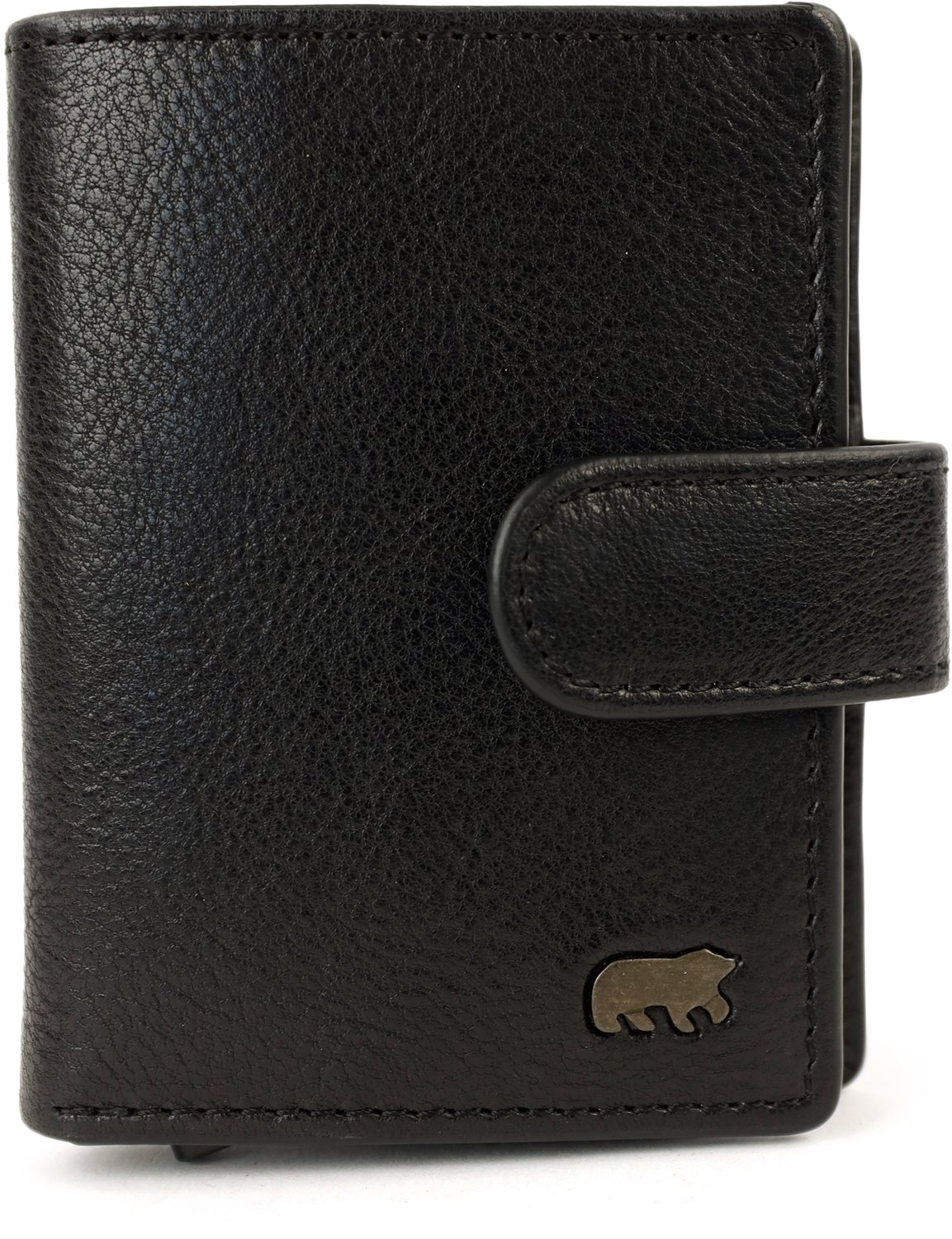 Bear Design Pietro Luxe Leren RFID Creditcardhouder / Pasjeshouder - Zwart