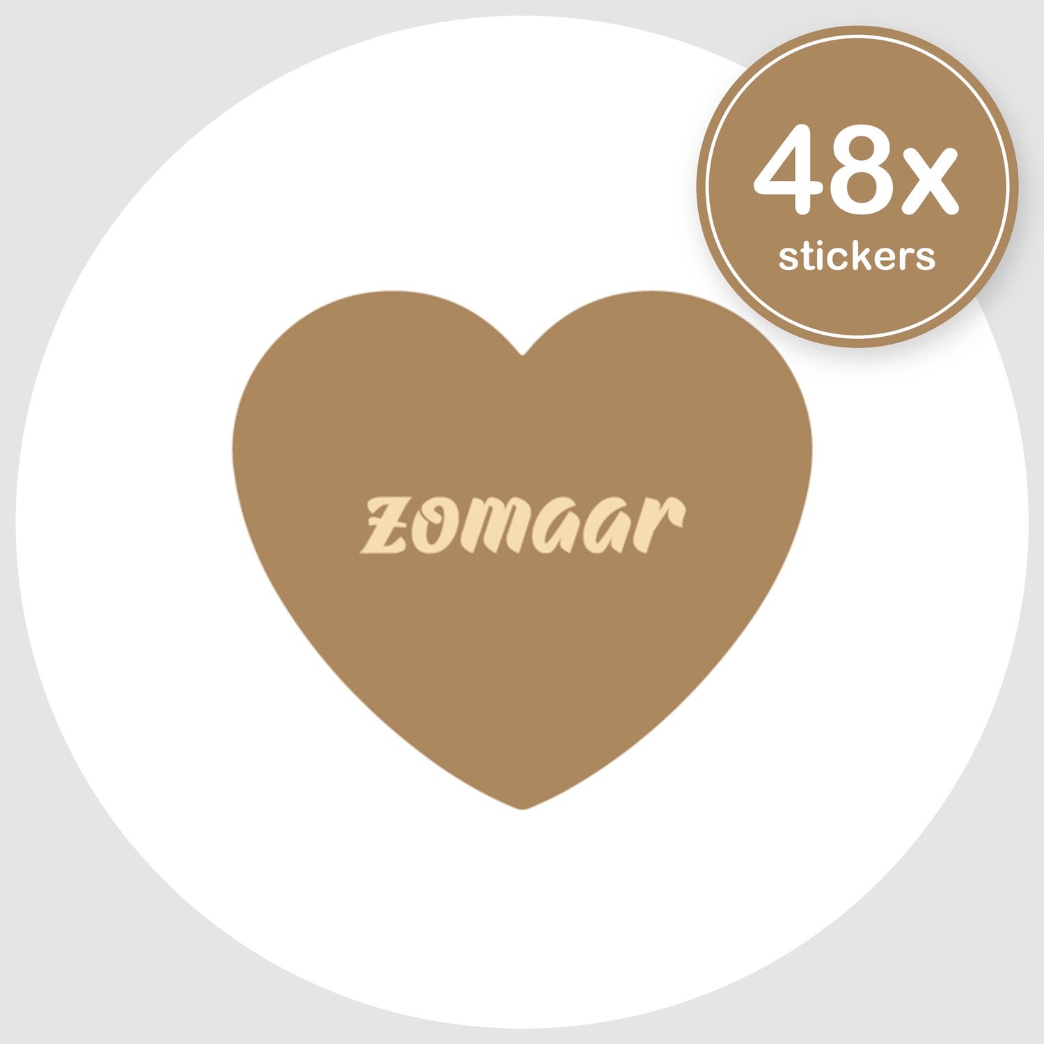 Sluitstickers Bedankt - 48 stuks - Rond 30 mm - Bedankt Stickers - Sluitzegel Envelop - Design 003