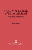 Rode boekomslag met zwarte tekst: The Divine Comedy of Dante Alighieri, Volume I: Inferno, uitgegeven door Harvard University Press.