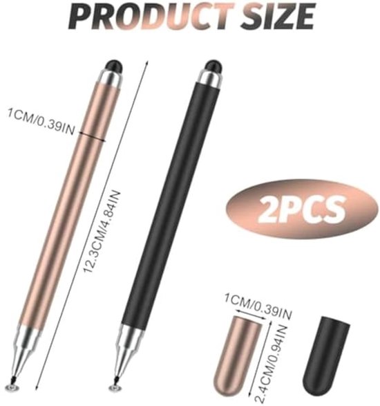 Stylus pennen,Stylus voor 2-in-1 tablets/smartphones, opladen niet nodig. — afbeelding 2