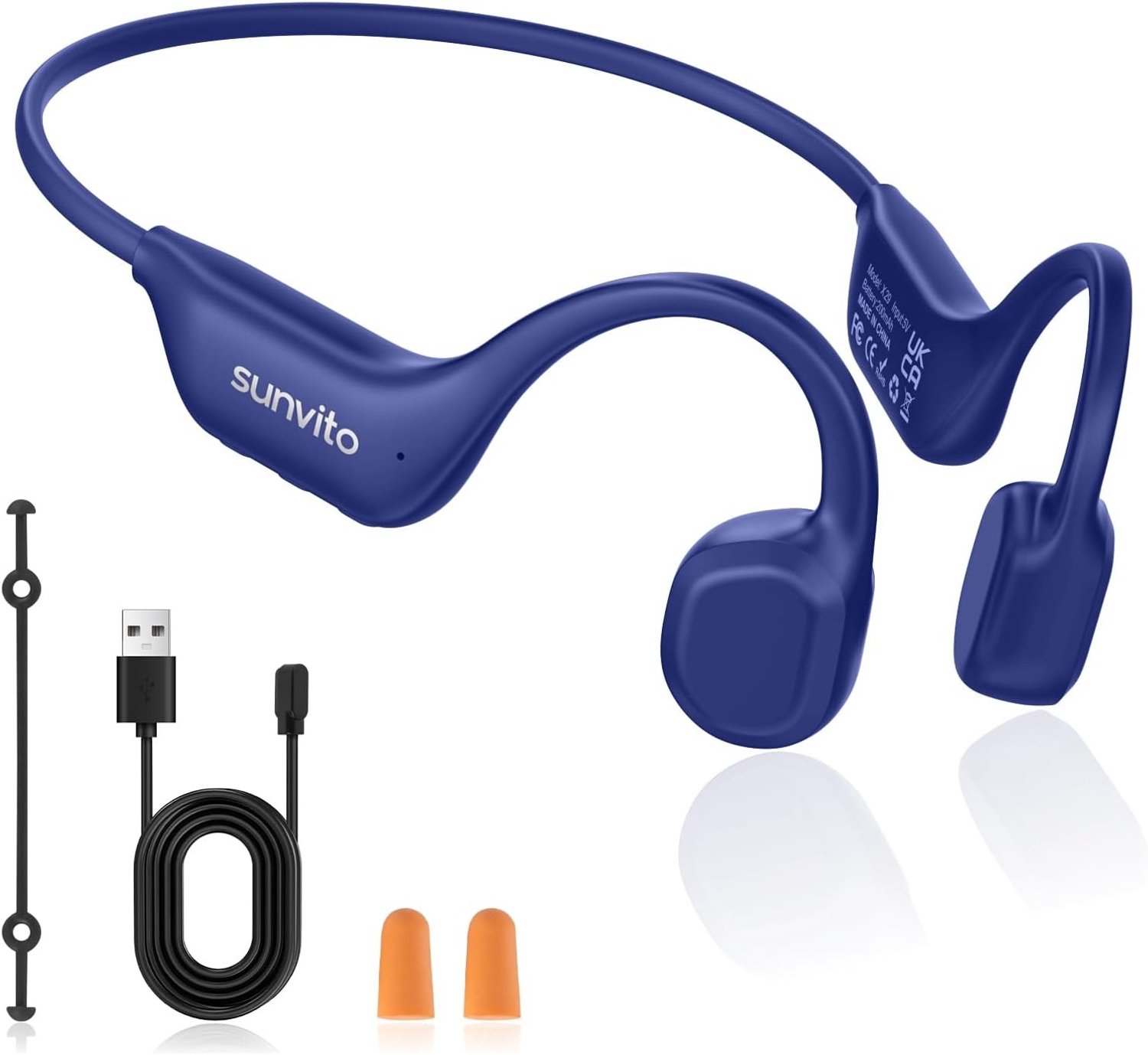Knooppunt Hoofdtelefoon - Blauw - - Draadloze Bluetooth Hoofdtelefoon voor Sport - Voor Hardlopen en Fitness
