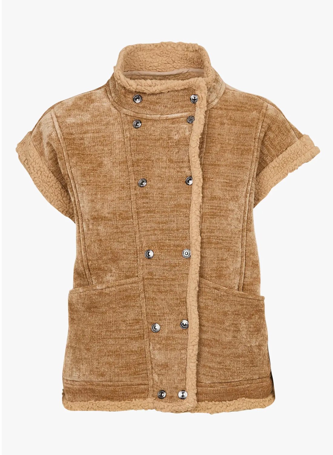 Mouwloos damesjack Le Temps des cerises Fuji Beige