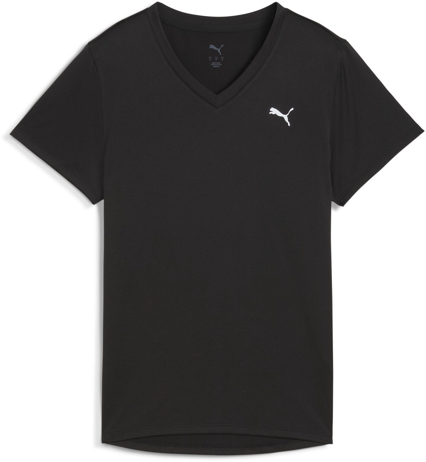 V-hals damesshirt Puma Tad Essential Zwart