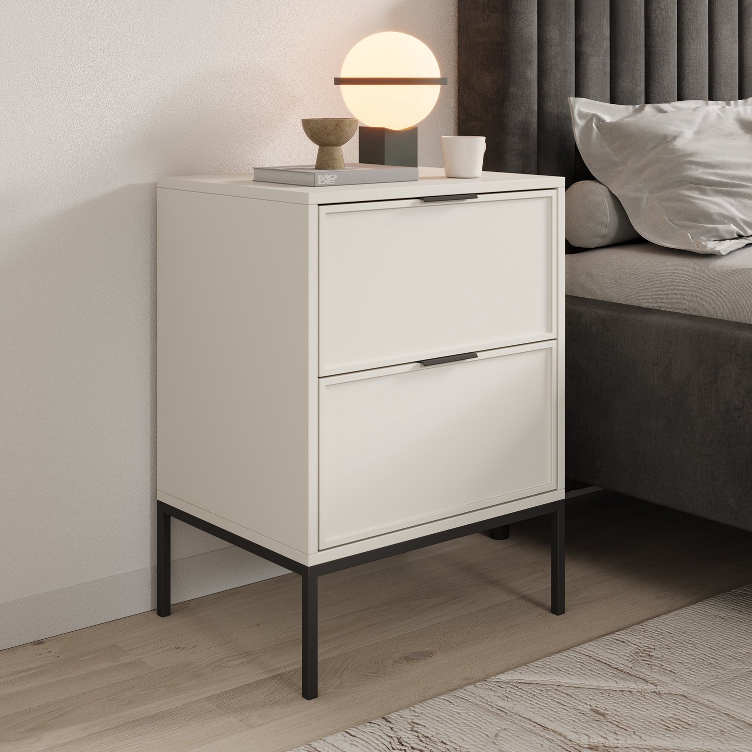 MEUBELLA Dominica - Nachtkastje - Beige