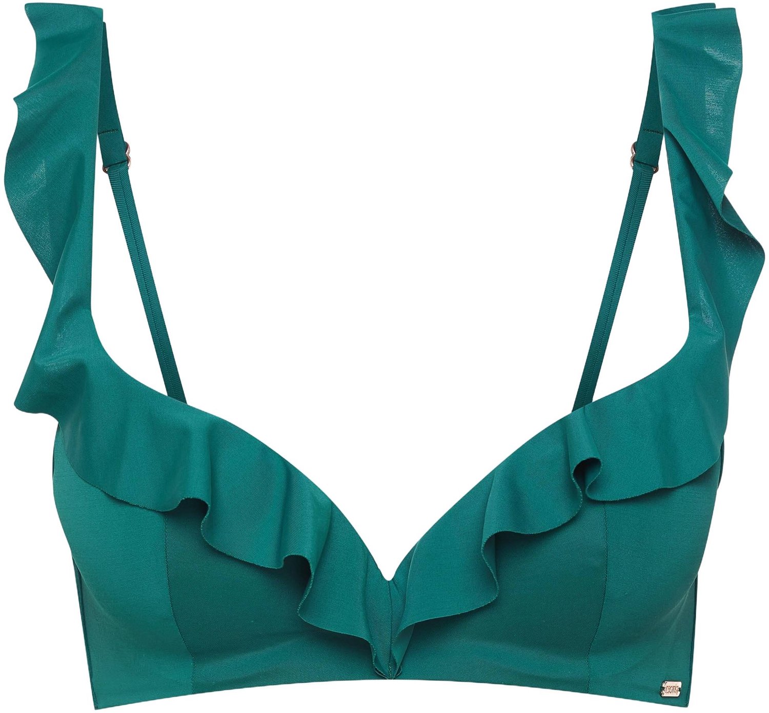 ESOTIQ Bae - Push-up bikinitop Donkergroen