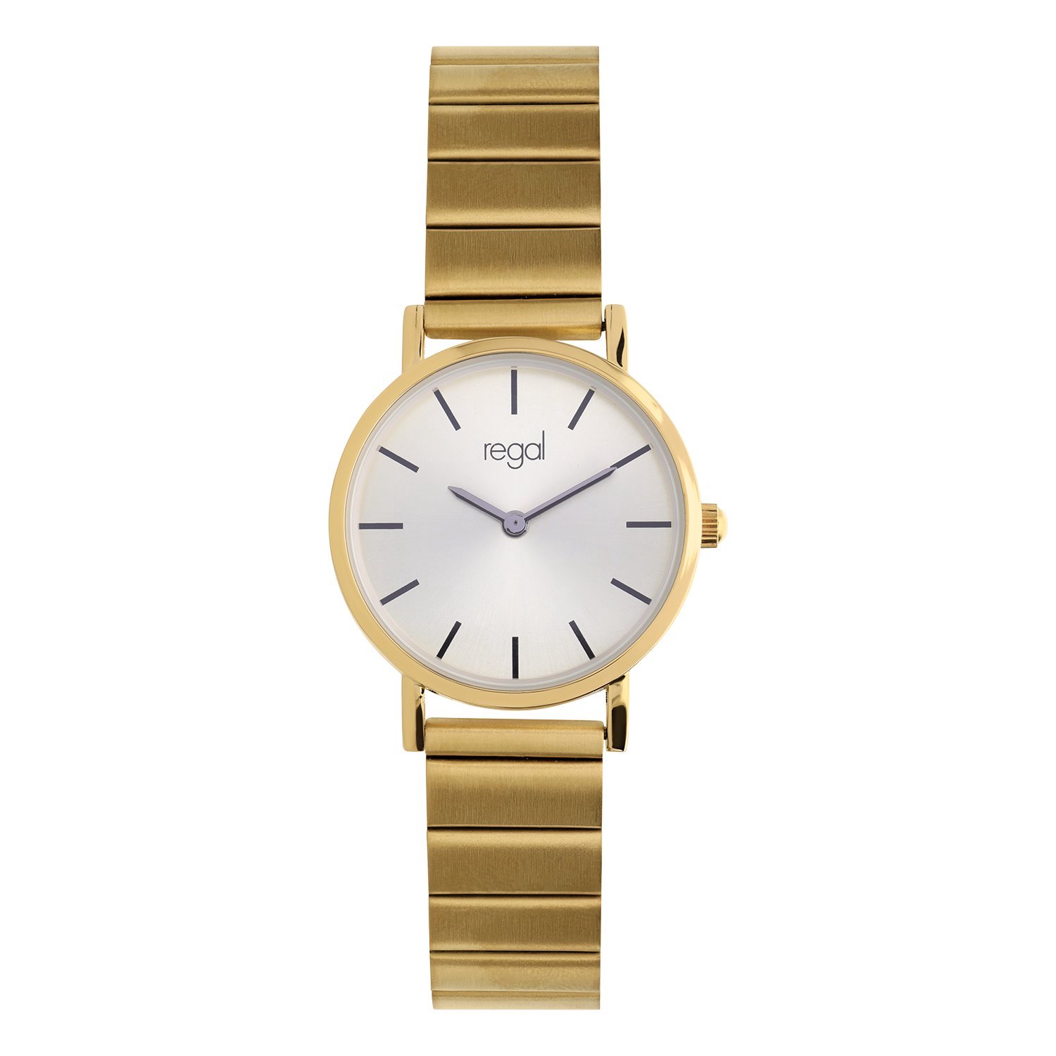 Lucardi Dames Regal Dames Horloge Goudkleurig - Horloge - Staal - Goudkleurig - 30 mm