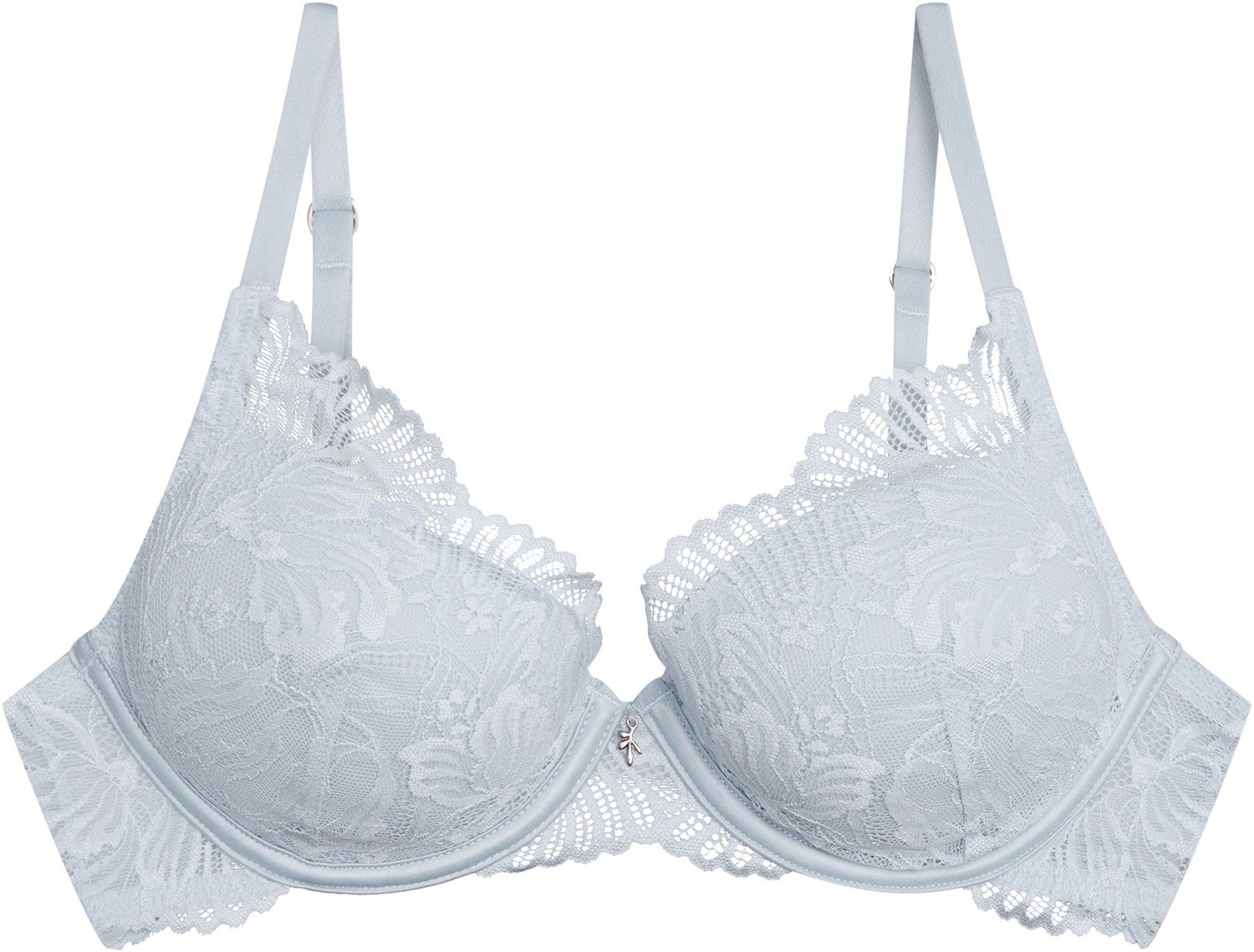 ESOTIQ Blueberry - Push-upbeha - Lichtblauw - Kanten cups - Uitneembare vullingen