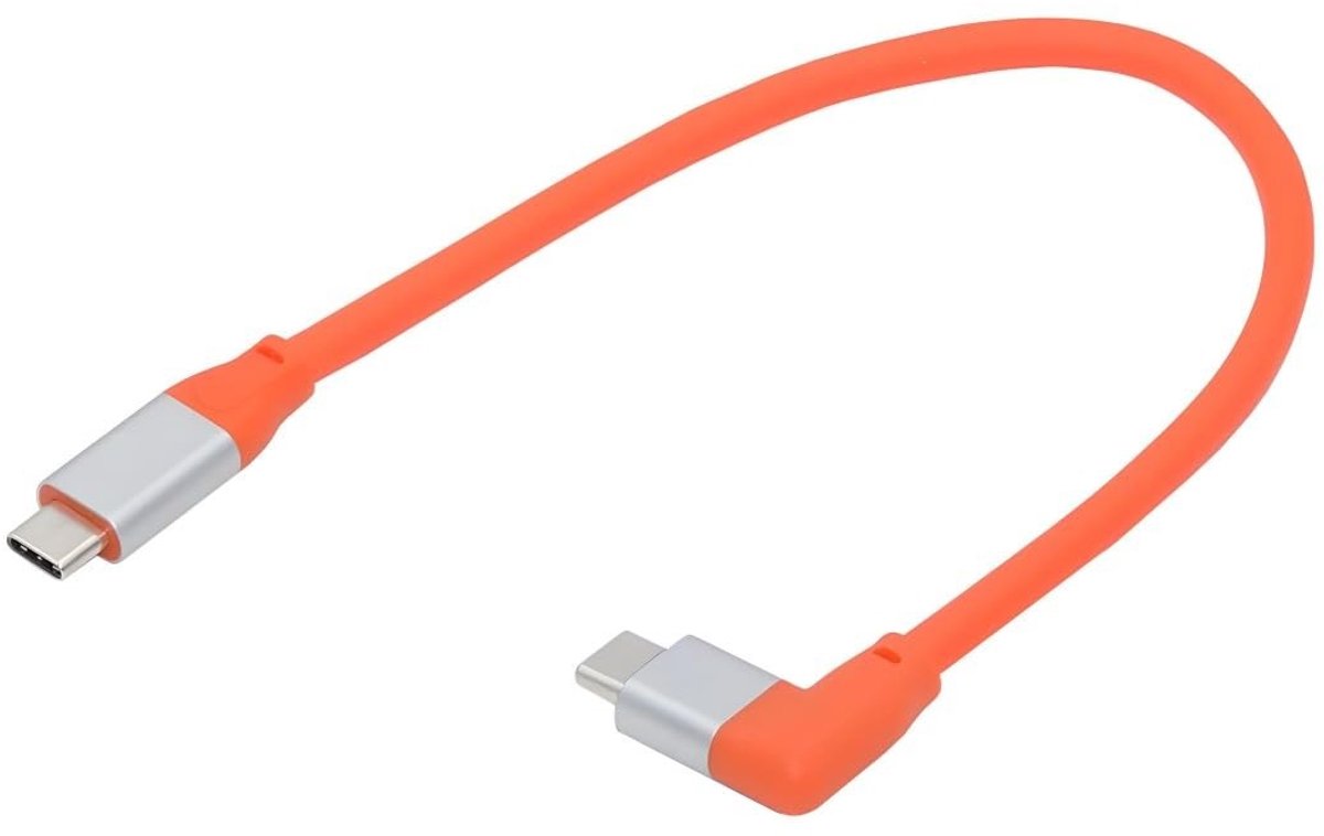 USB C naar C kabel 0.3m, USB 3.2 Gen 2x2 voor 20 Gbit/s dataoverdracht, PD 100W snelladen en 8K@60Hz video-uitgang