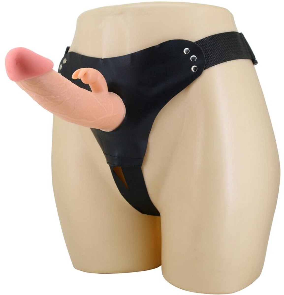 PRETTYLOVE Hollow Strap-on Harness Wt Dildo 19 Cm Mavis