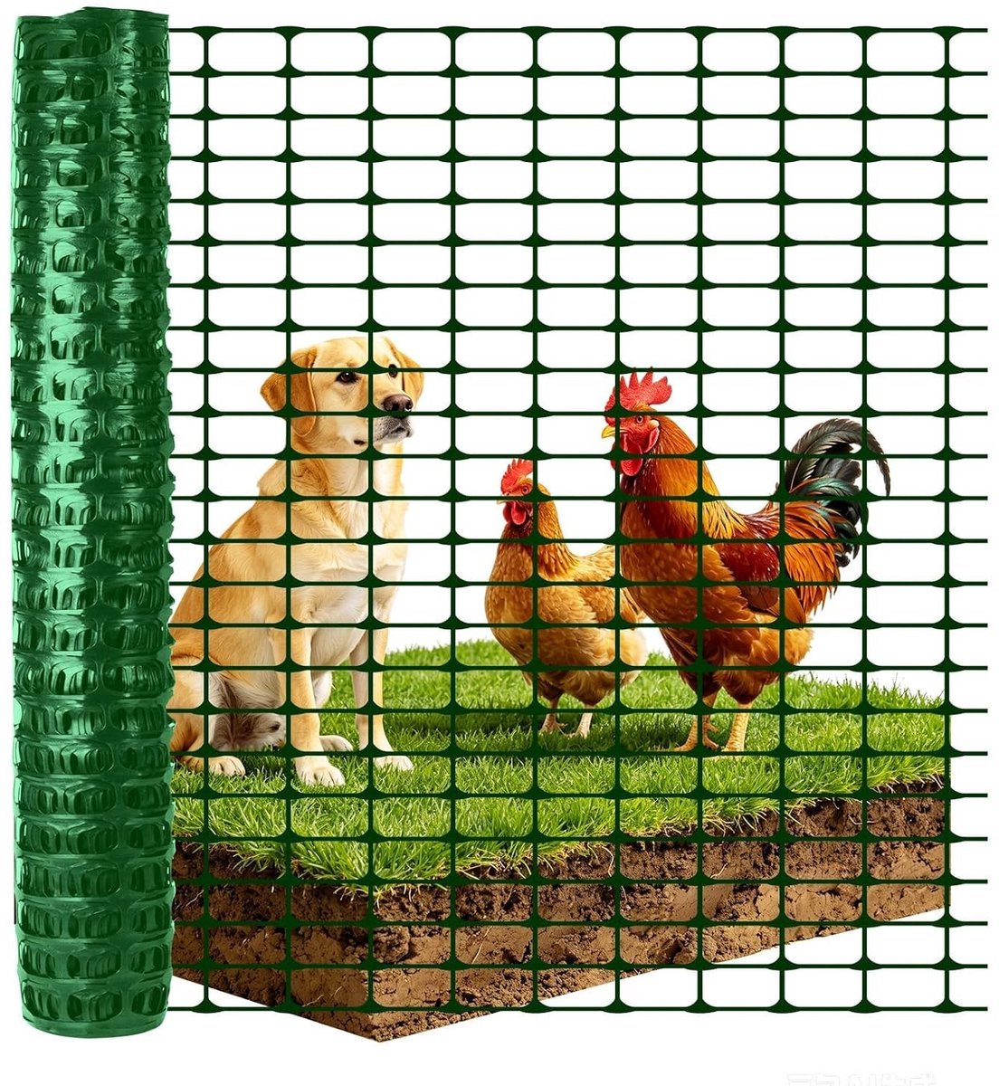 Elzusha - Complete Set van Plastic Tuinmesh 100 x 3000 cm