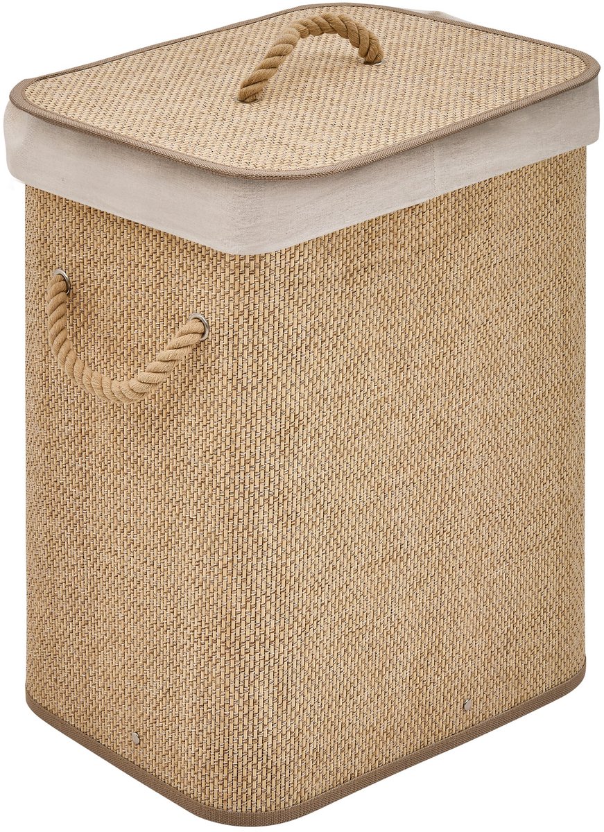 5Five Stemy Bamboe Wasmand - 52x32x63cm - Beige