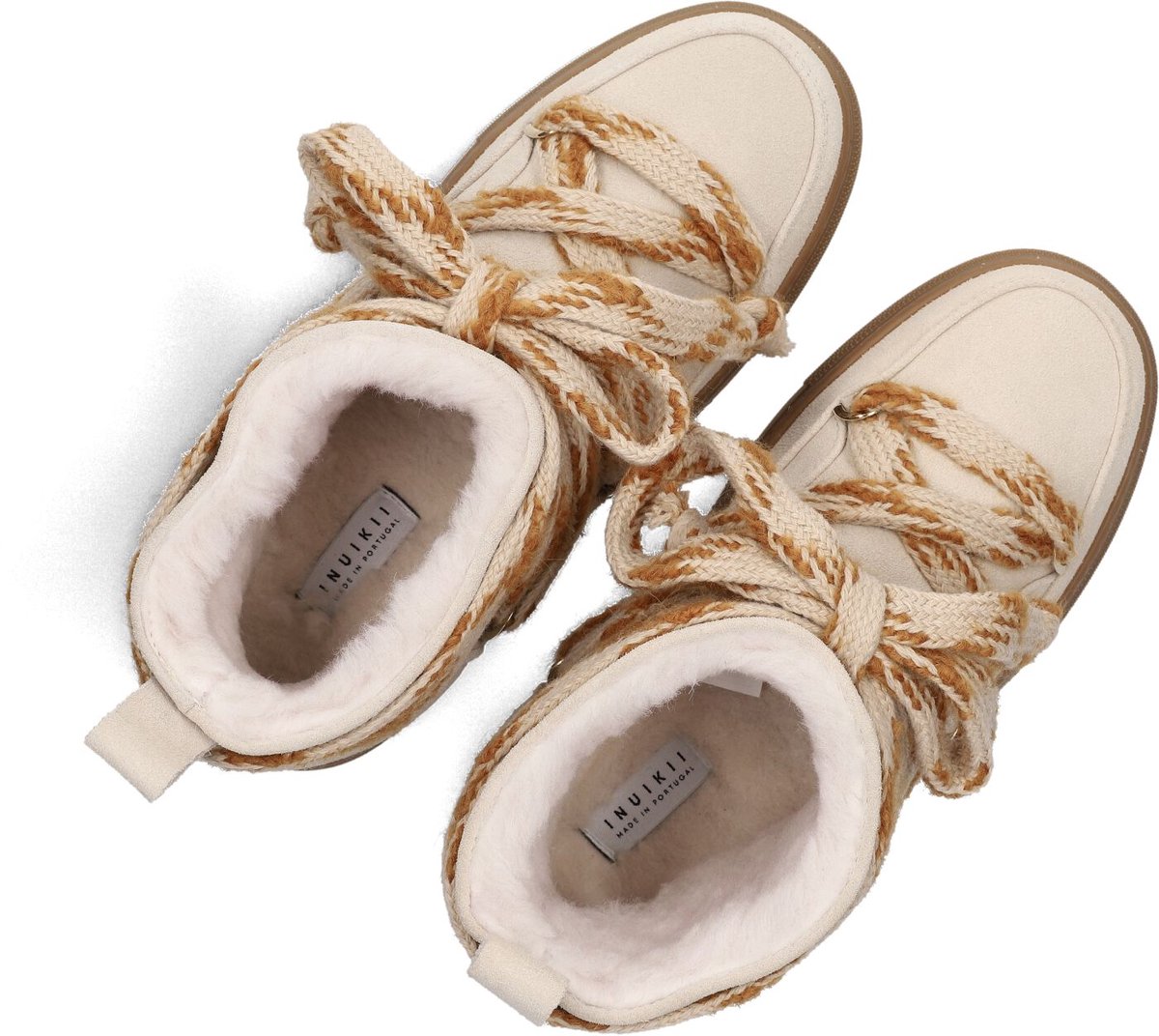 Inuikii Knot Laarzen - Suède - Dames - Ecru - Maat 38