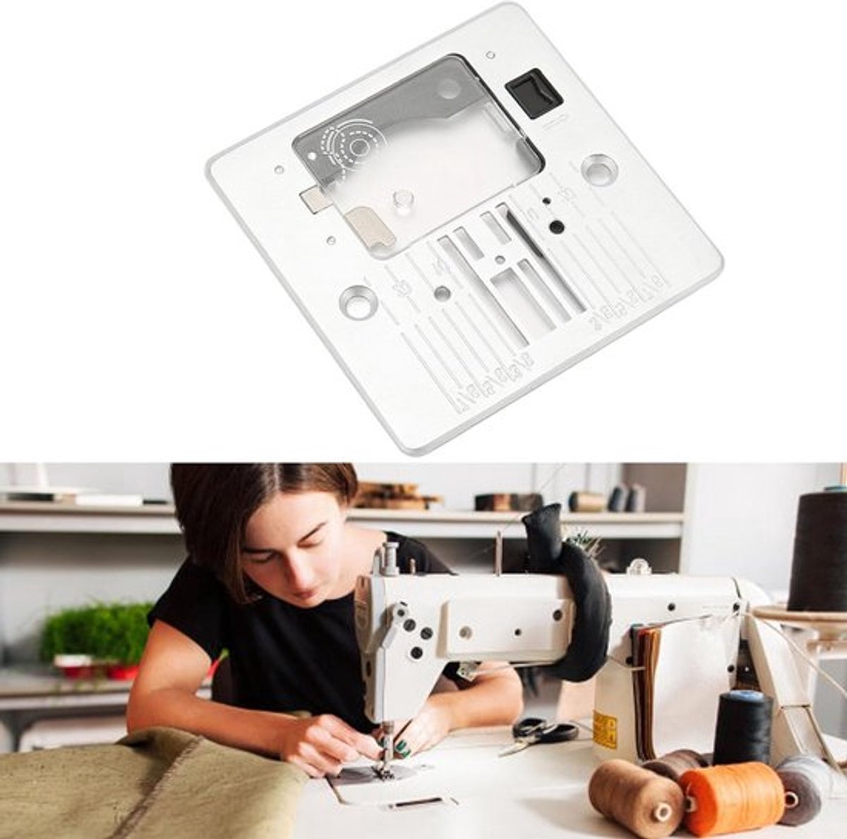 Dailygoods- Naaldplaat Vervanging voor Singer 4411/4423/4432/4452 - Duurzaam Q235