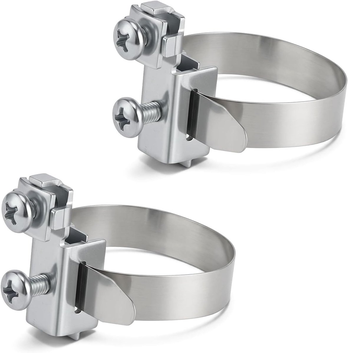 Grondklemmen set van 2, geschikt voor diameters van 8-52 mm, aardingsklem, stevige verbindingen voor elektrische systemen