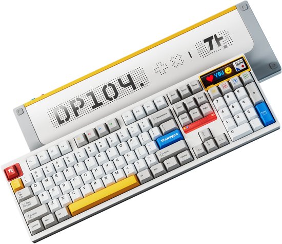 Ticktype DP104 aanpasbaar draadloos mechanisch toetsenbord