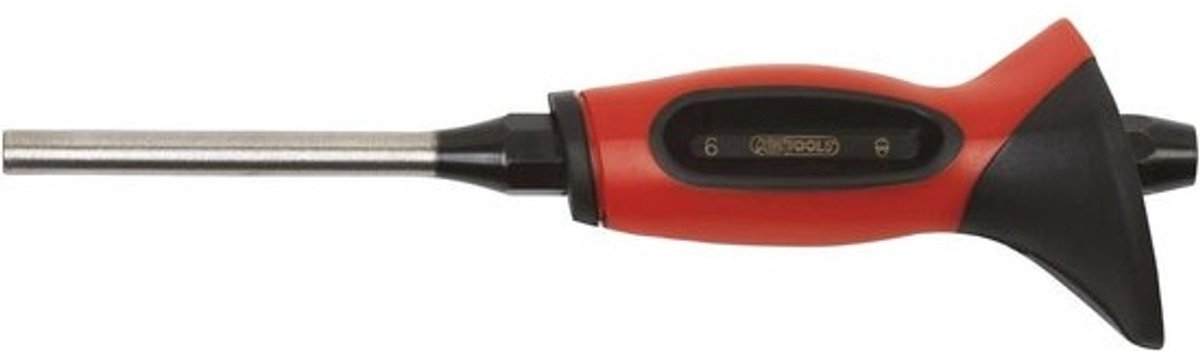 Pendrijver met handbescherming - Slagdoordrijver - Metaalbewerking - Roestvrij staal - 8 mm - Transparant
