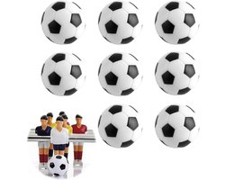 Pack of 8 32 mm Plastic Replacement Balls for Table Football, Silent and Durable, Mini Football Balls for Football - ShopVlot
