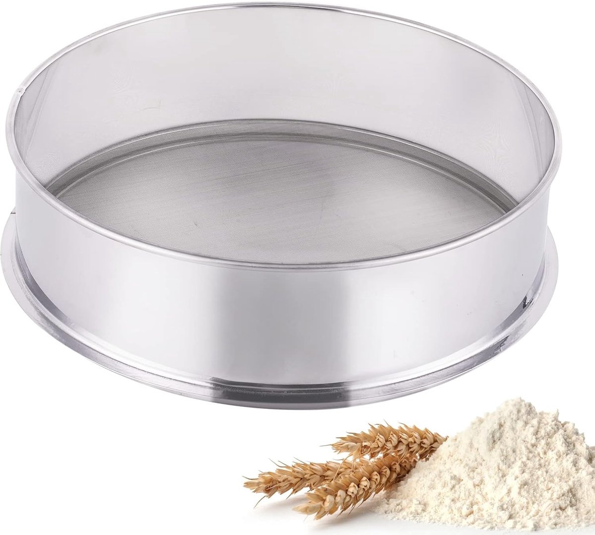 YUCHENGTECH 30 Mesh Strainer Stainless Steel Sieve for Electric Vibrating Sieve Diameter 300mm Height 100mm - ShopVlot
