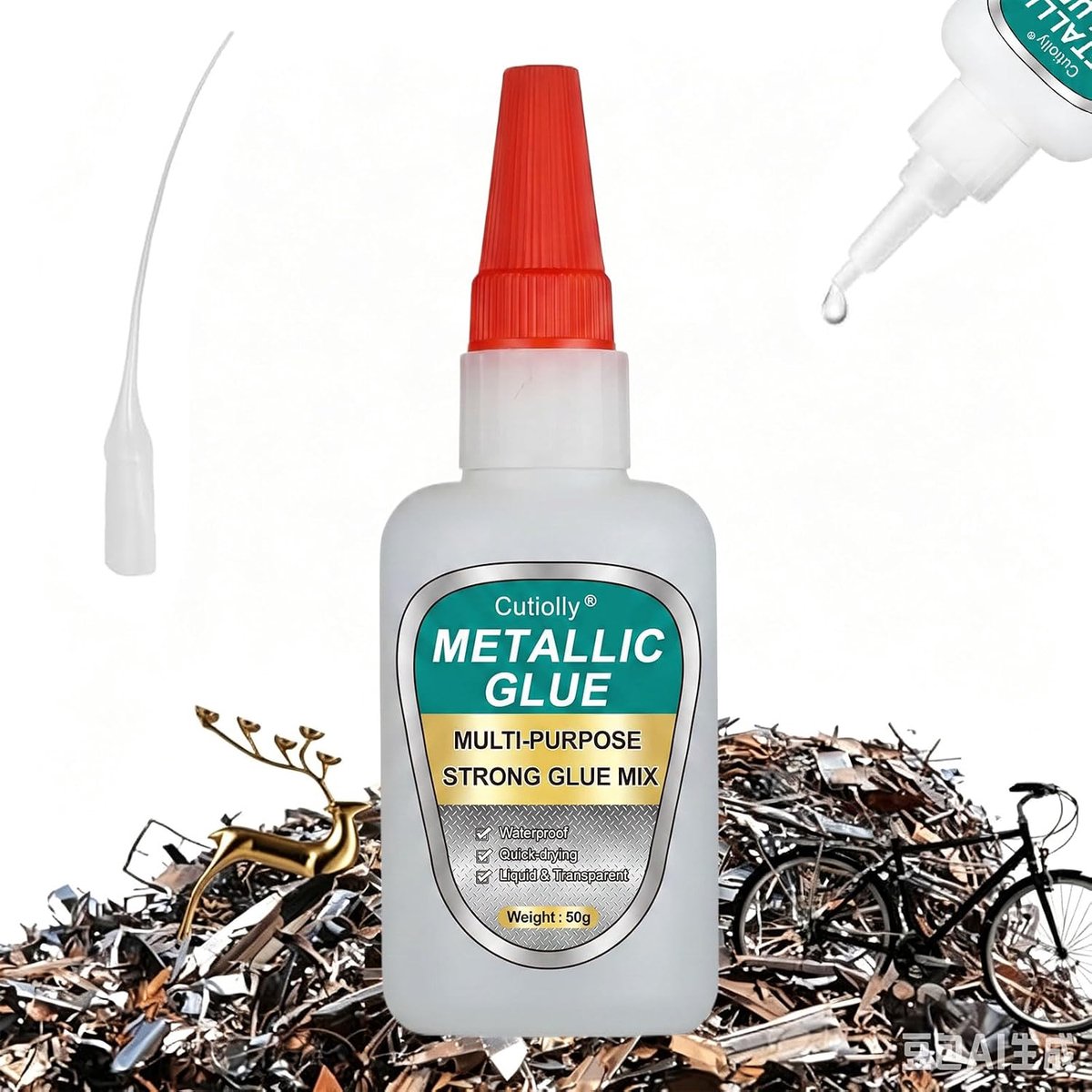 Secondelijm extra sterk voor metaal, 50 g metaallijm, secondelijm voor metaal, metaallijm, waterdicht, voor roestvrij - ShopVlot