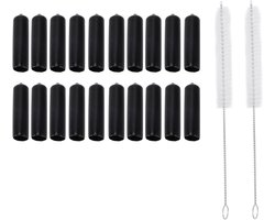 Kikumi 20Pcs Beer Tap Cover Professional Standard Dustproof Protective Beer Tap Cover Kit Draft Beer Tap with Brushes - ShopVlot