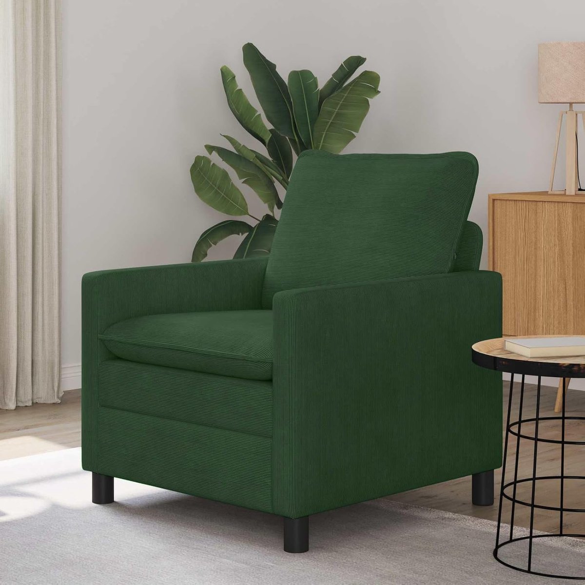 Sofa jungle groen 76 x 81 x 87,5 cm corduroy