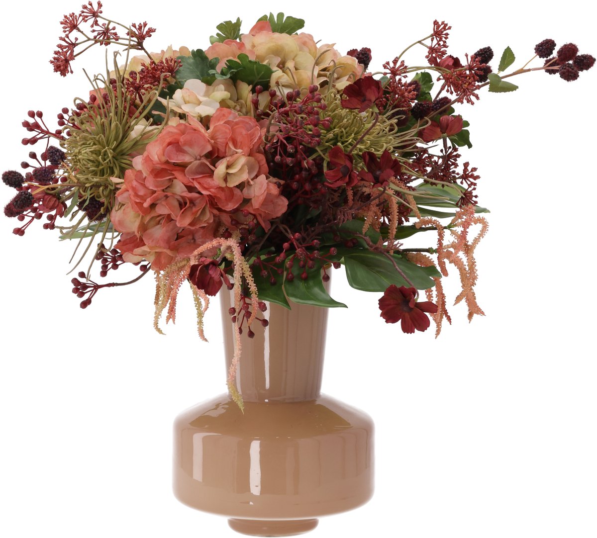 maxifleur Kunstplanten Kunst herfstboeket Quinn Odessa 55cm Meerkleurig