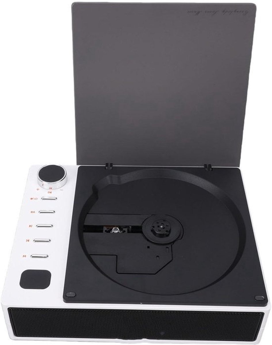 Topiky draagbare desktop-cd-speler met Bluetooth - Ingebouwde luidsprekers, FM-radio en afstandsbediening - Wit