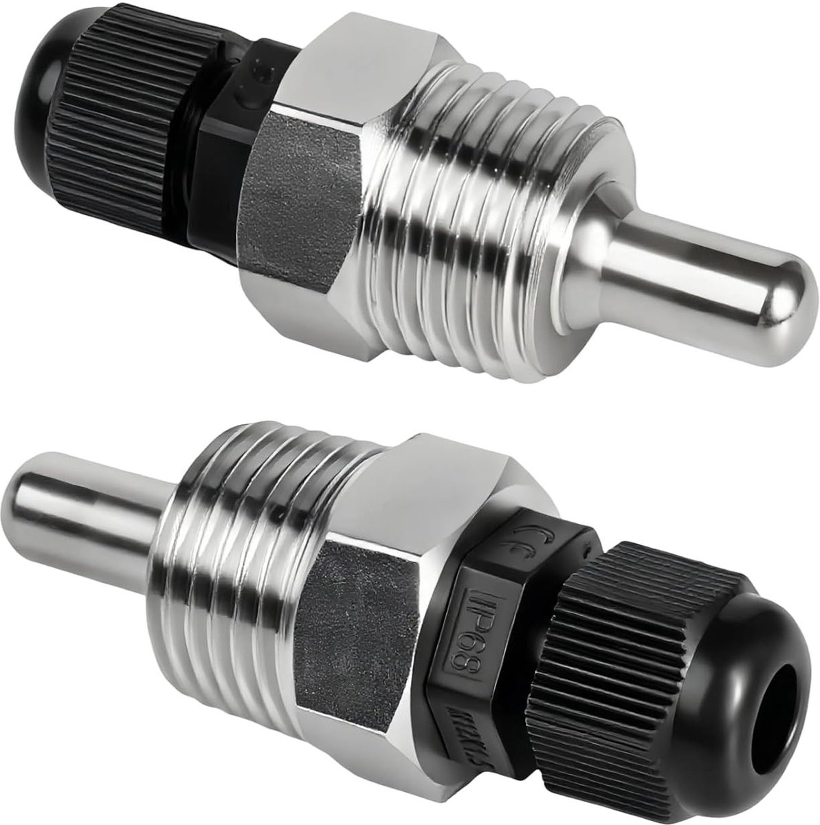 2 Stuks Immersie Huls 1/2 Inch RVS voor Temperatuursensoren en Thermische Elementen, 30 mm Beschermtube, Duurzaam en Corrosiebestendig