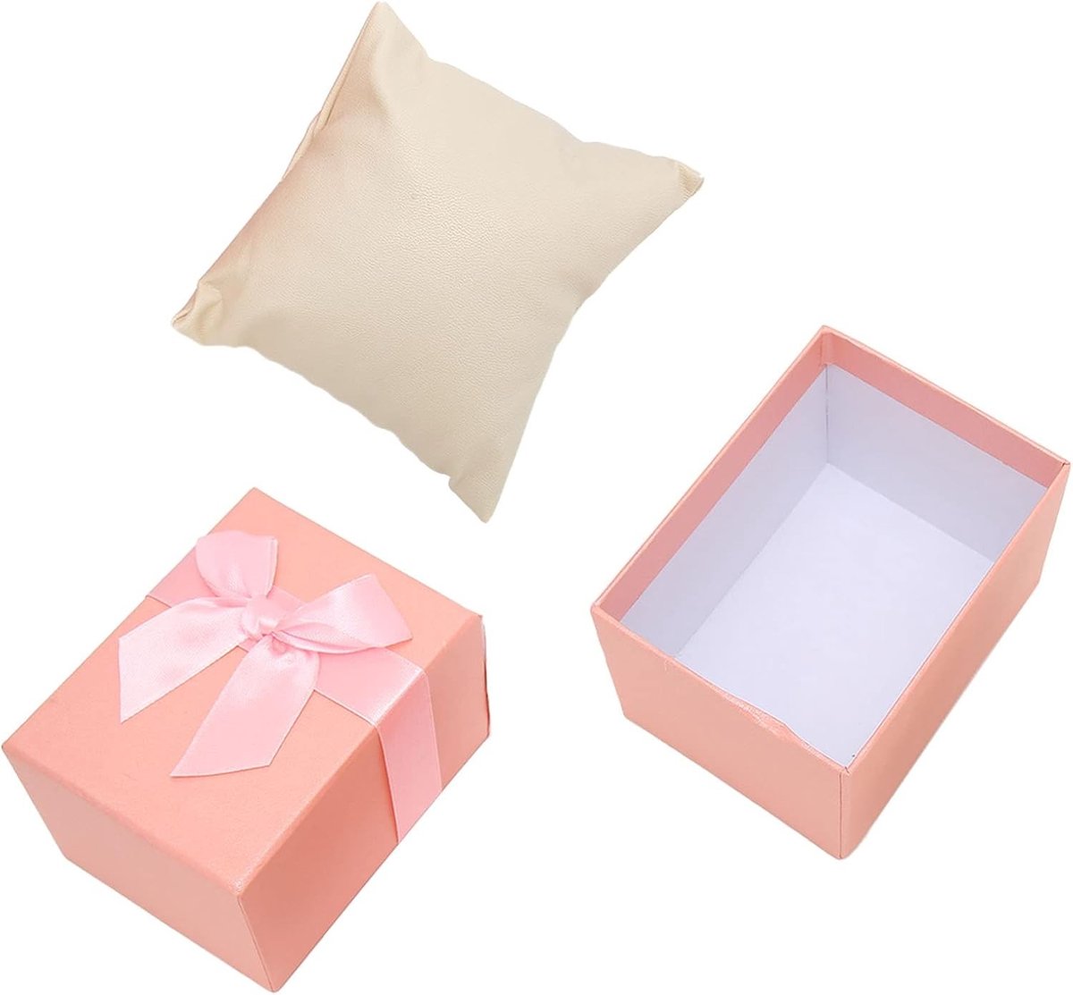 Sierlijke Horlogebox voor Armbanden en Sieraden - Organizer voor Horloges en Accessoires in Roze voor Dames en Heren
