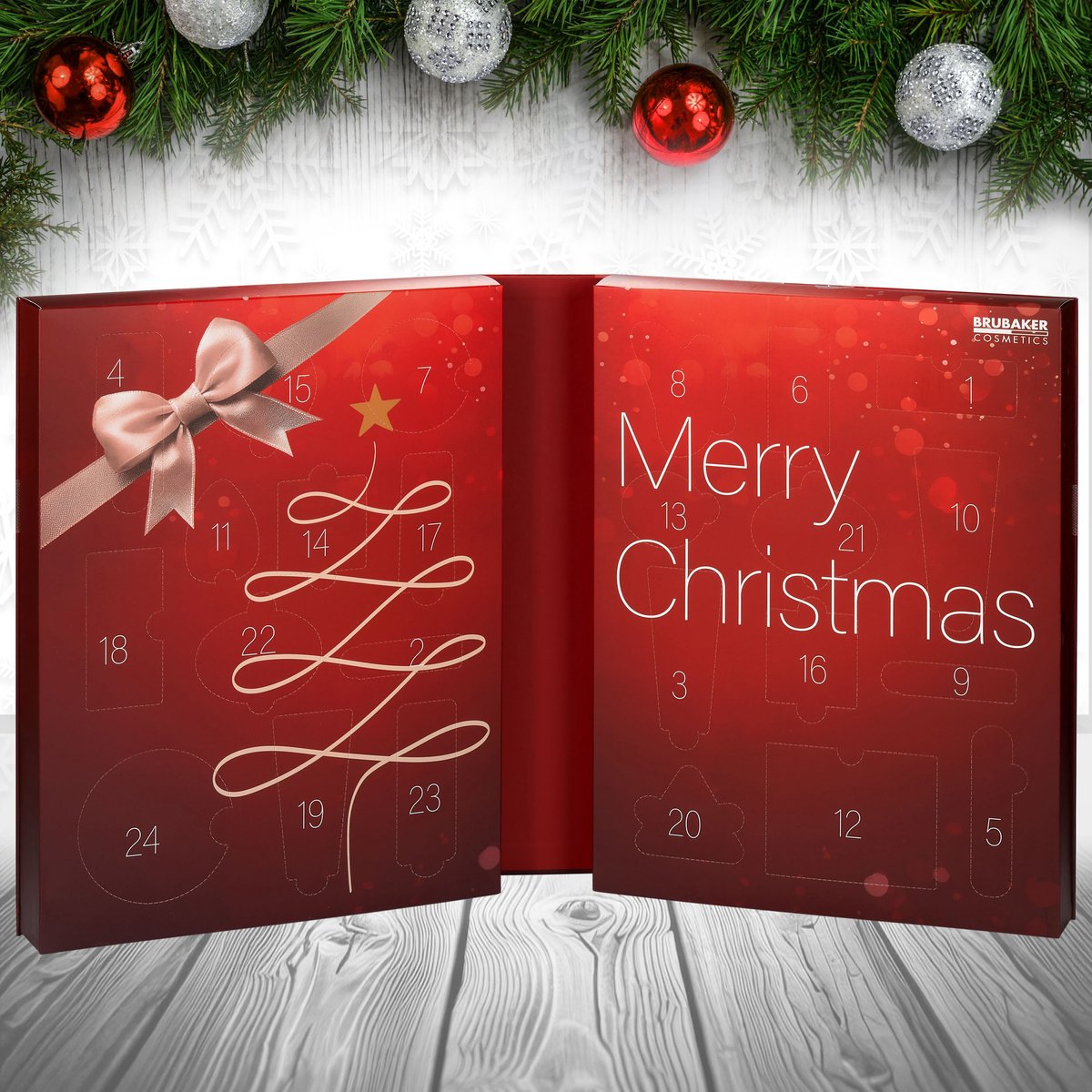 BRUBAKER XXL Beauty Adventskalender 2026 - Rood - 24 verrassingen – foto 6