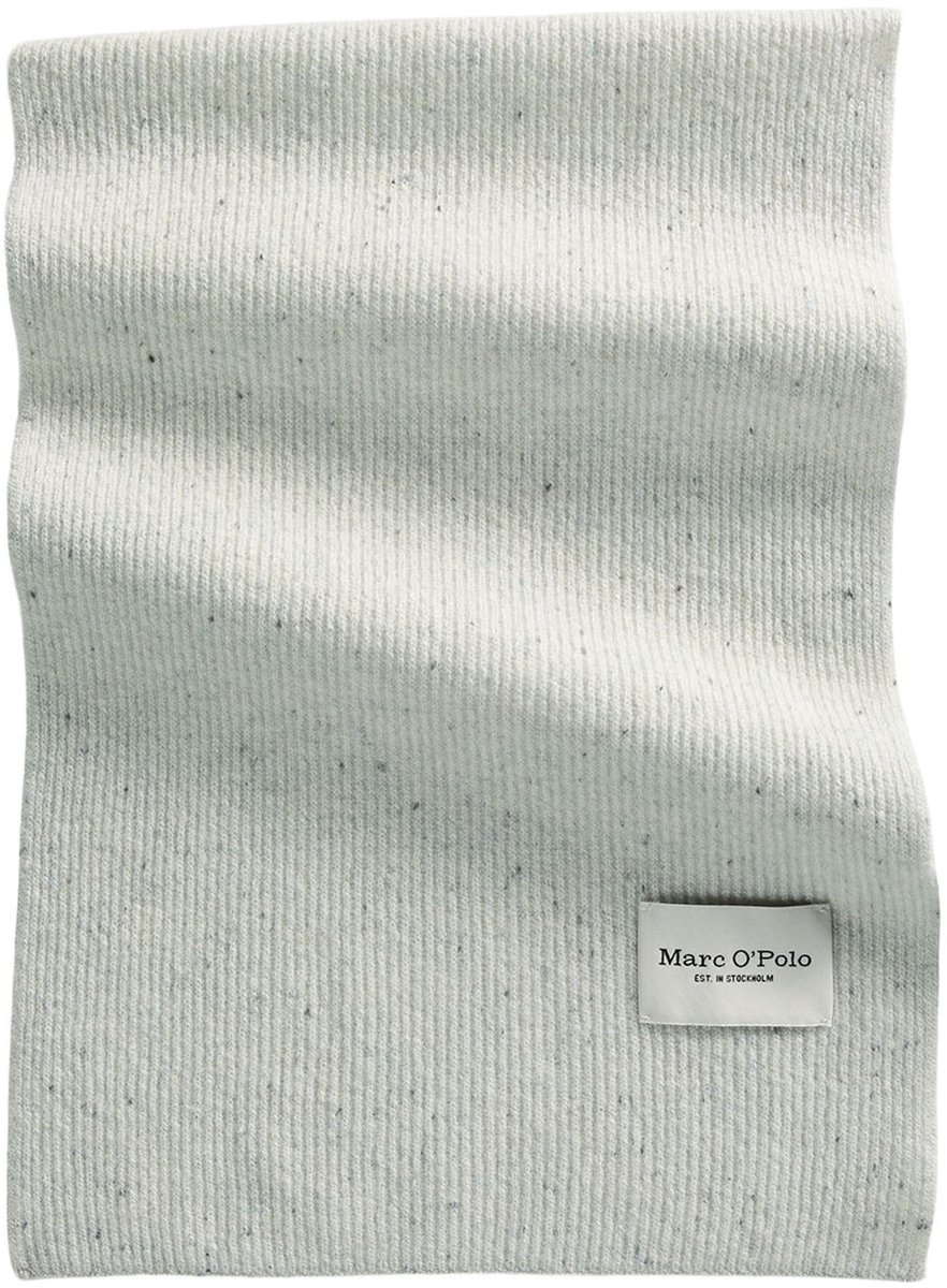 Marc O'Polo sjaal Knitted Scarf Frozen Veil Lichtgrijs