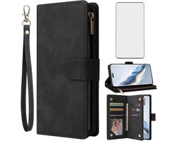 Asuwish Mobile Phone Case for Honor Magic 6 Pro, Case with Film, Protective Film and Card Compartment, Folding Leather - ShopVlot