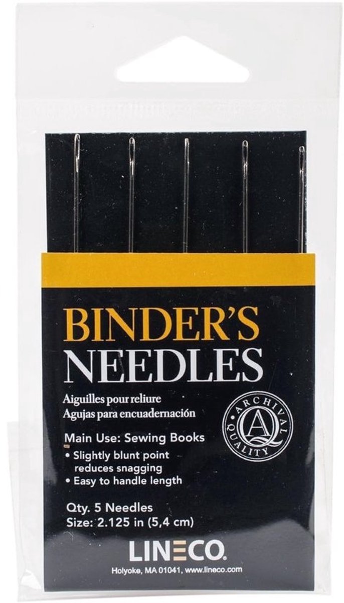 Stalen naalden - voor boekbinding - 5 stuks - wit - voor efficiënte boekbinding
