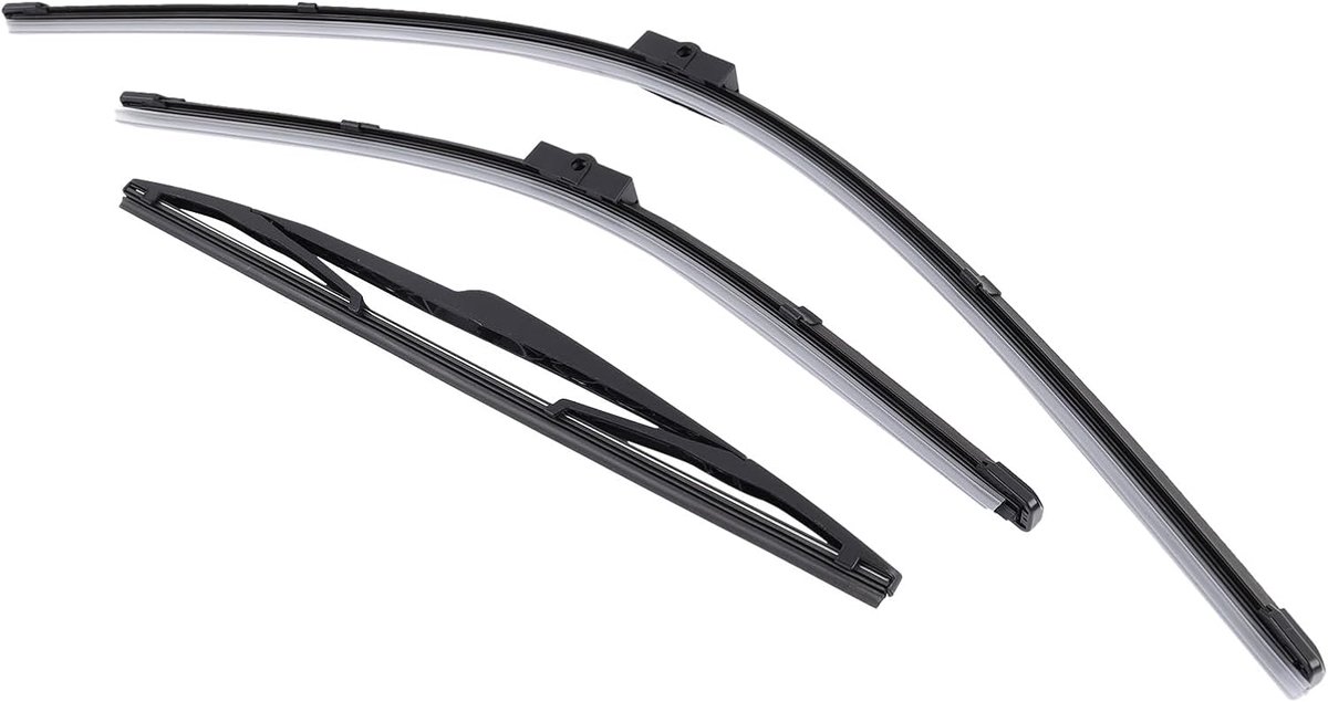 Set of windshield wipers and rear wipers Automatic wiper blades 26" + 17" + 14" Front and rear wiper blades Set - ShopVlot