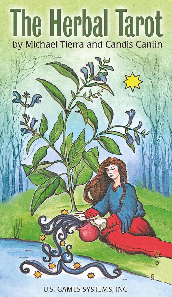 Herbal Tarot - Groene - 12 x 8 cm - Tarotkaarten met Kruiden Thema - Voor Tarot Liefhebbers