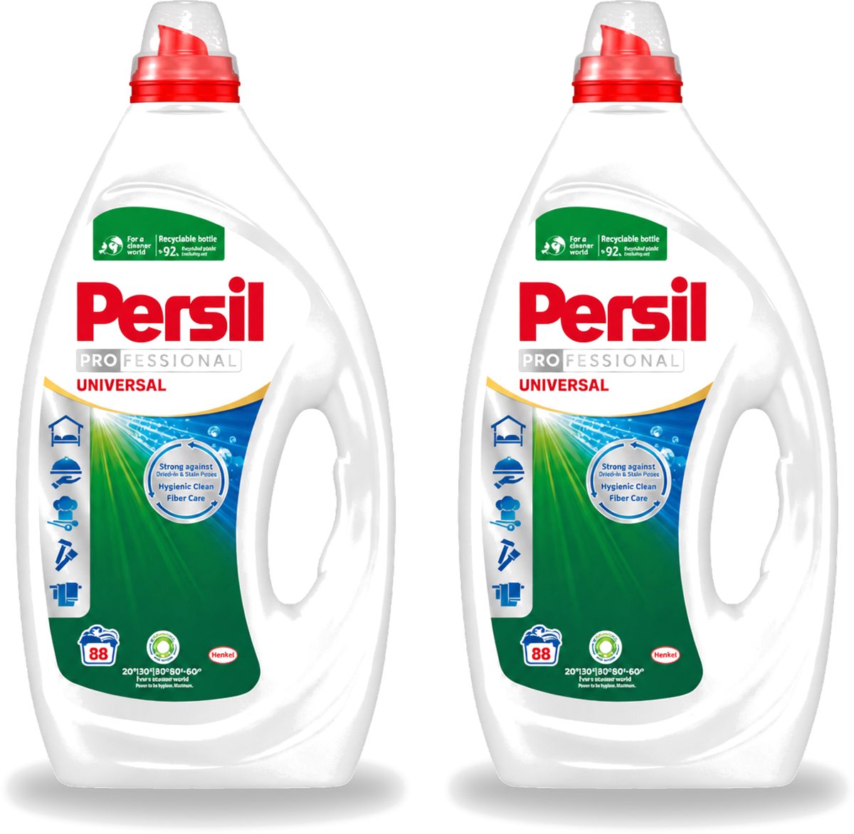 2 x Persil Professional - Universal - Vloeibaar Wasmiddel - Witte en Gekleurde Was - 88 Wasbeurten - Voordeelverpakking - 2 stuks