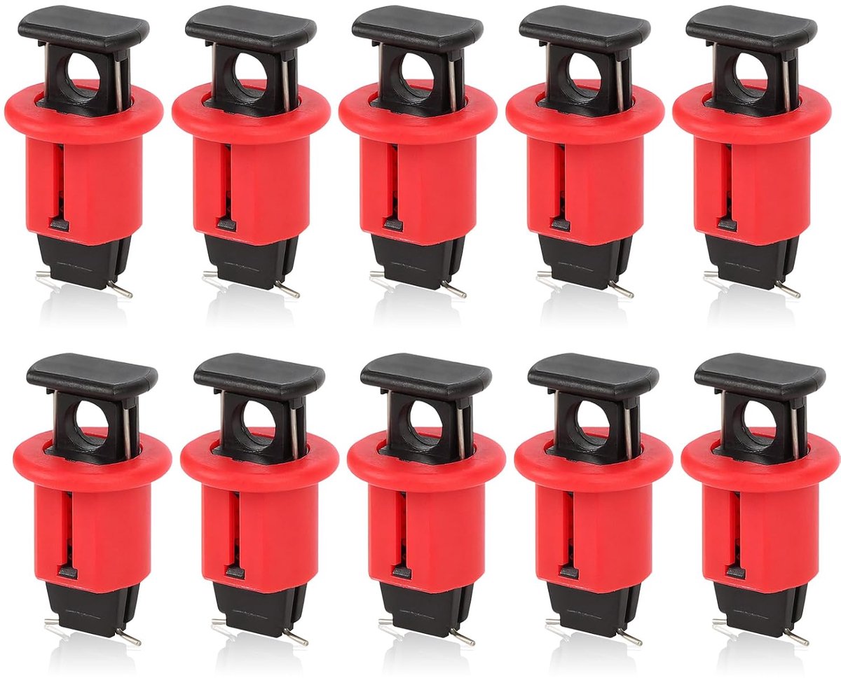 Miniatuur schakelslot 10 stuks - Pneumatisch schakelslot - Veilig en isolerend - Voorkomt misbruik - ShopVlot