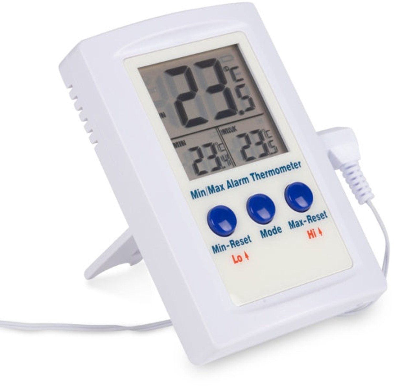 Max./min.-thermometer | Programmeerbaar alarm