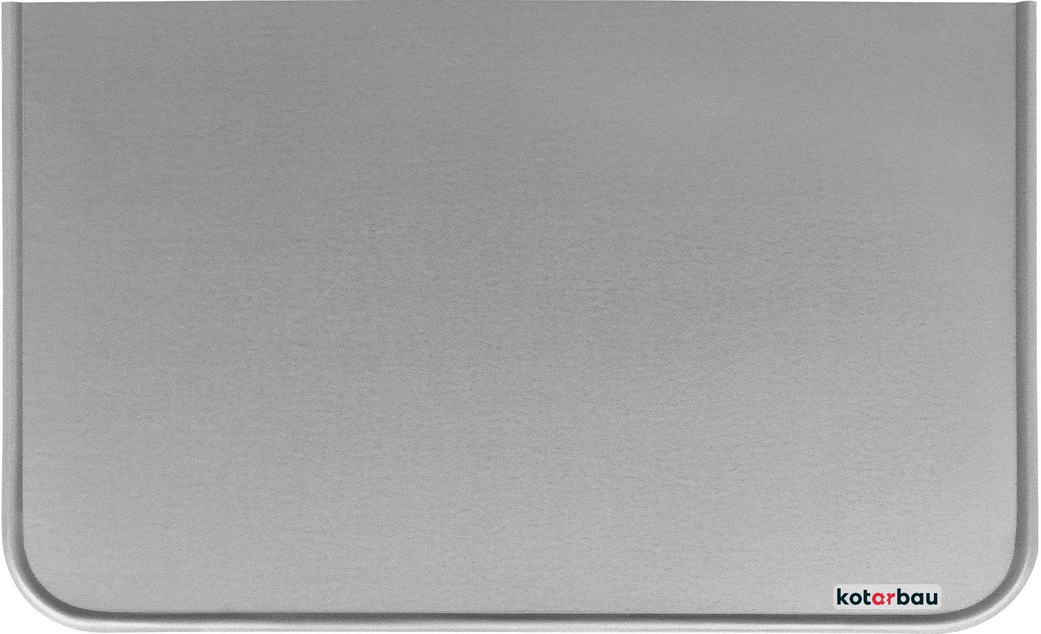 KOTARBAU® Kachel Vloerplaat 50x30 cm - Vloerplaat voor Open Haard Brandwerende Open Haard Mat - Brandvertragend Haardpad - Verzinkt Staal - Zilver