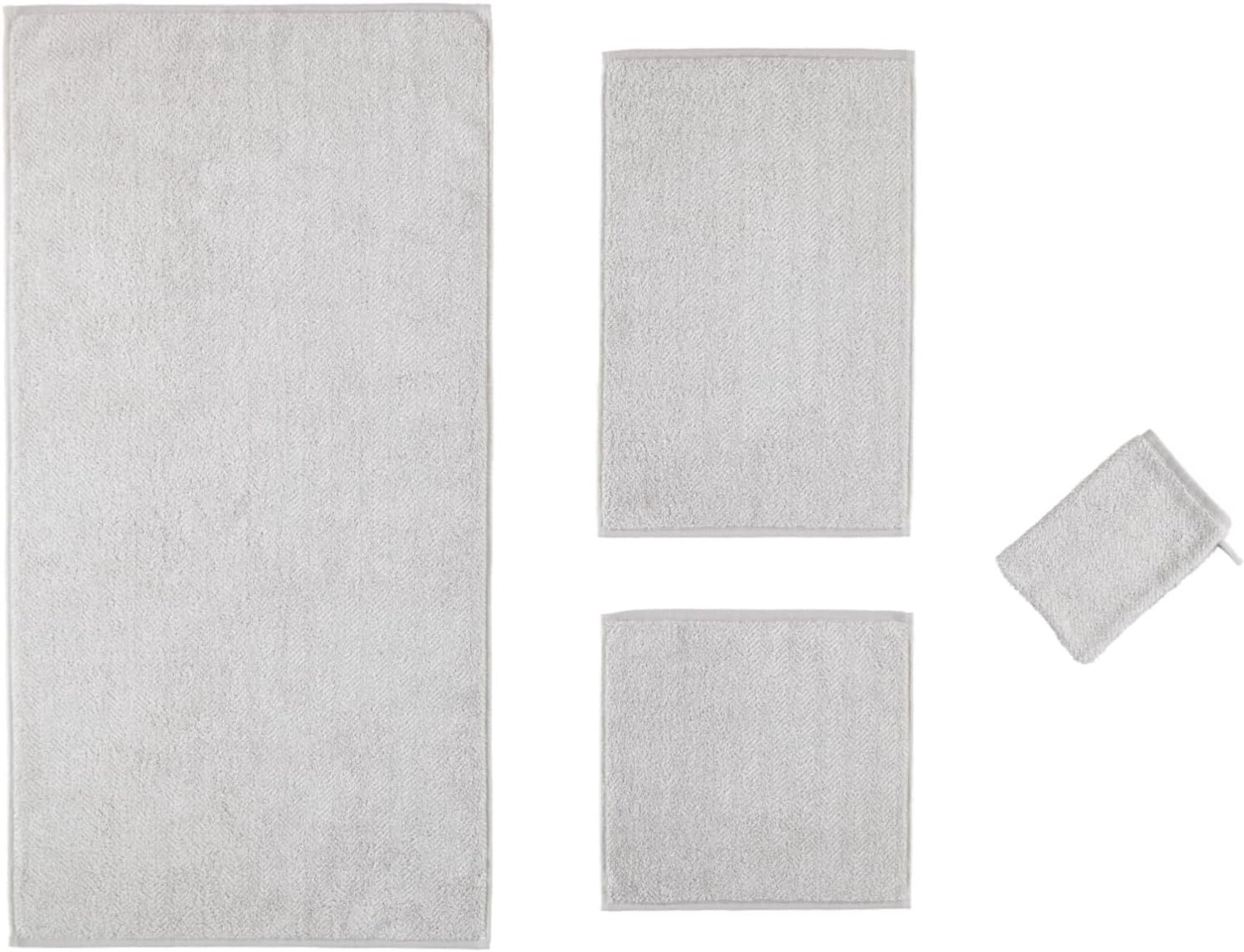 Luxe Katoenen Handdoek 50x100 cm - Zilverkleurig, Extra Zacht